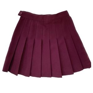 American apparel pleated y2k burgundy
